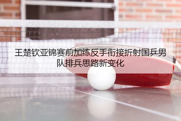 王楚钦亚锦赛前加练反手衔接折射国乒男队排兵思路新变化（CrownSports）